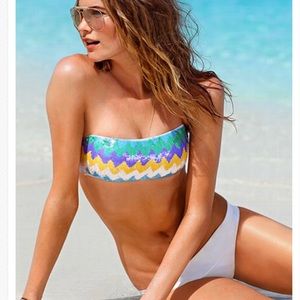 Pastel sequin Victoria’s Secret swimsuit bandeau